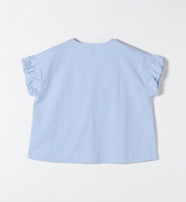 SHIPS any「《予約》SHIPS any:〈多機能/洗濯機可能〉マルチファンクション ギャザー スリーブ TEE」|Tシャツ・カットソー|