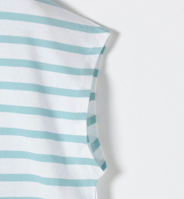 SHIPS any「ORCIVAL: 〈手洗い可能〉ボートネック ボーダー フレンチスリーブ プルオーバー」|Tシャツ・カットソー|