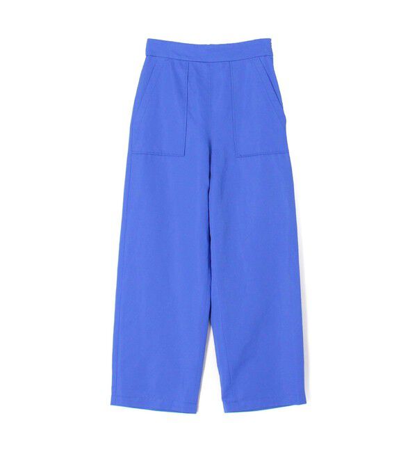 MACPHEE「コットンリネンツイル ストレートパンツ」|その他|65 ブルー