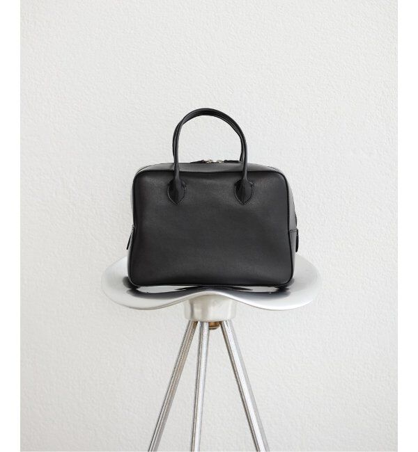 VERMEIL par iena「【MAISON CANAU/メゾン カナウ】ボックス ボストンバッグ」|ボストンバッグ|ブラック