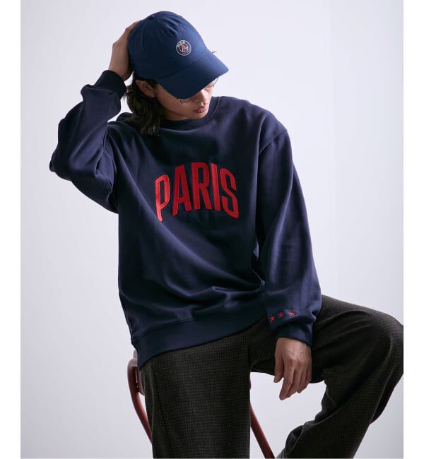 Paris Saint-Germain「【Paris Saint-Germain 】 JP Embroidery Pullover Sweatshirt」|スウェット・ジャージ|ネイビー
