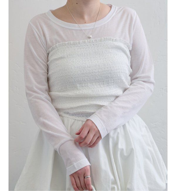 U by SPICK&SPAN「《追加2》C/NY シアートップス」|Tシャツ・カットソー|