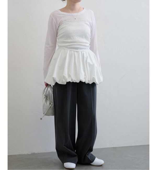 U by SPICK&SPAN「《追加2》C/NY シアートップス」|Tシャツ・カットソー|