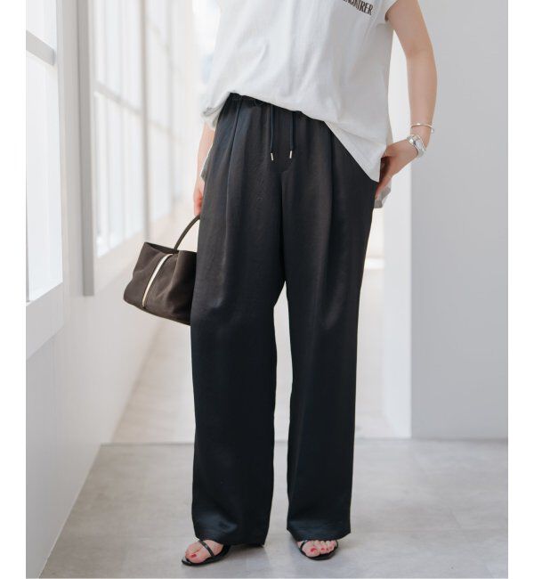 Spick and Span「ワッシャーサテンイージーパンツ」|その他|