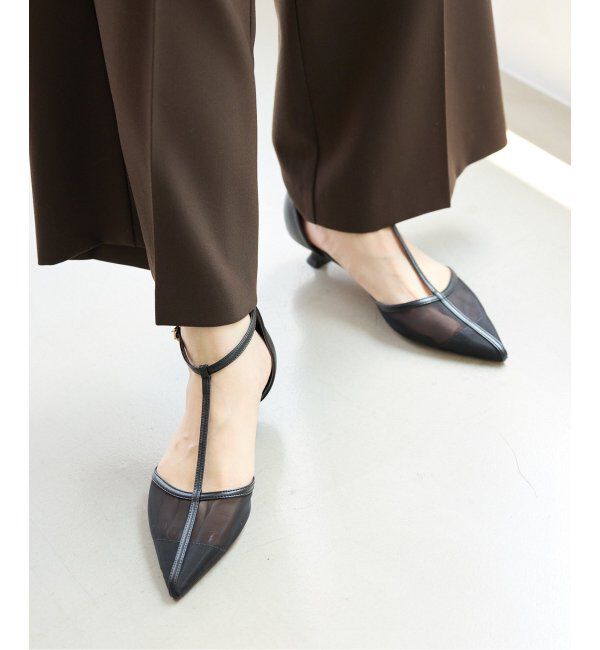  「《追加》3.5cmTストラップシアーパンプス」|パンプス|