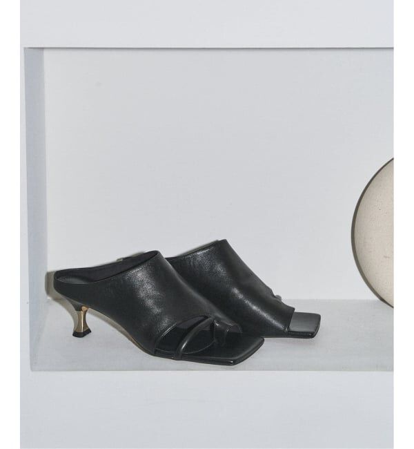 GRISE「《追加予約3》GRISE5cmレザースクエアソフトトング」|サンダル|