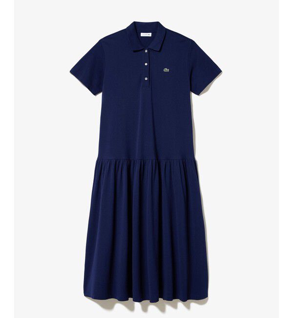 LACOSTE「ローウエストポロドレス マキシ丈ワンピース」|ワンピース|