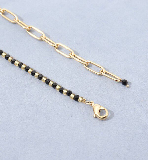 grace grace「【grace grace/グラスグラス】チェーン&times;天然石アレンジネックレス」|ネックレス|