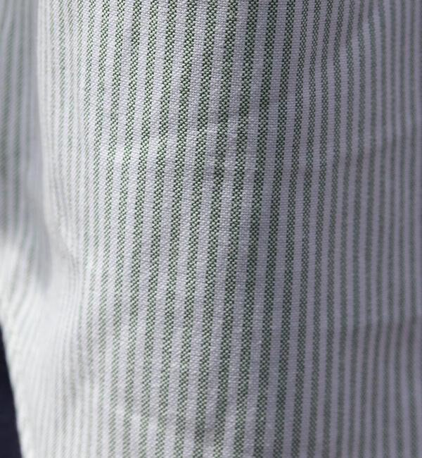 GLOSTER「【GLOSTER/グロスター】オーバーサイズ オックスボタンダウン ストライプシャツ 半袖」|シャツ・ブラウス|