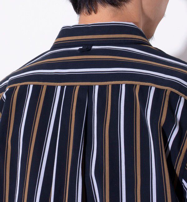 GLOSTER「【GEVACO/ゲバコ】ピーチ起毛マルチストライプレギュラーシャツ」|シャツ・ブラウス|
