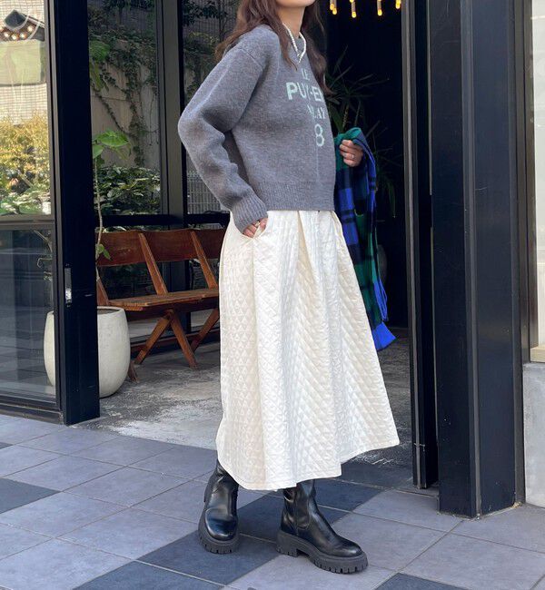 fredy emue「キルティングタックスカート」|スカート|