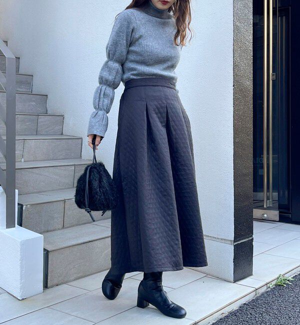 fredy emue「キルティングタックスカート」|スカート|