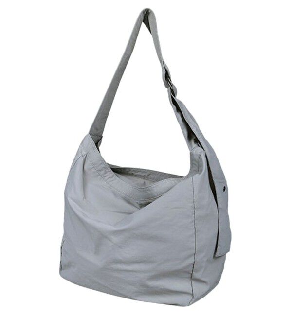 GLOSTER「【UNIVERSAL OVERALL】ウィンクルナイロン ニュースペーパーバッグ ショルダー 30L」|ショルダー・メッセンジャー|グレー