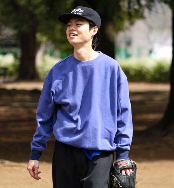 GLOSTER「【一枚でサマになる】ブークレ配色ラインプルオーバー」|Tシャツ・カットソー|