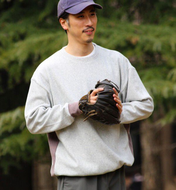 GLOSTER「【一枚でサマになる】ブークレ配色ラインプルオーバー」|Tシャツ・カットソー|