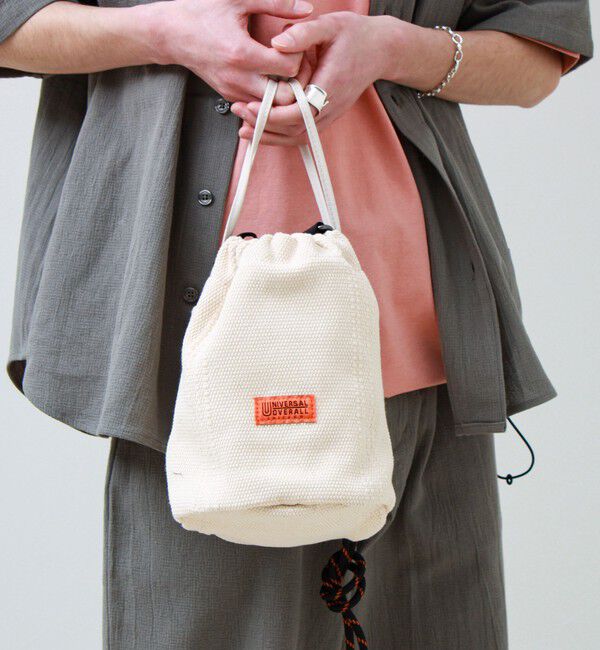 GLOSTER「【UNIVERSAL OVERALL】Summer knit purse」|ショルダー・メッセンジャー|