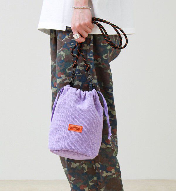 GLOSTER「【UNIVERSAL OVERALL】Summer knit purse」|ショルダー・メッセンジャー|