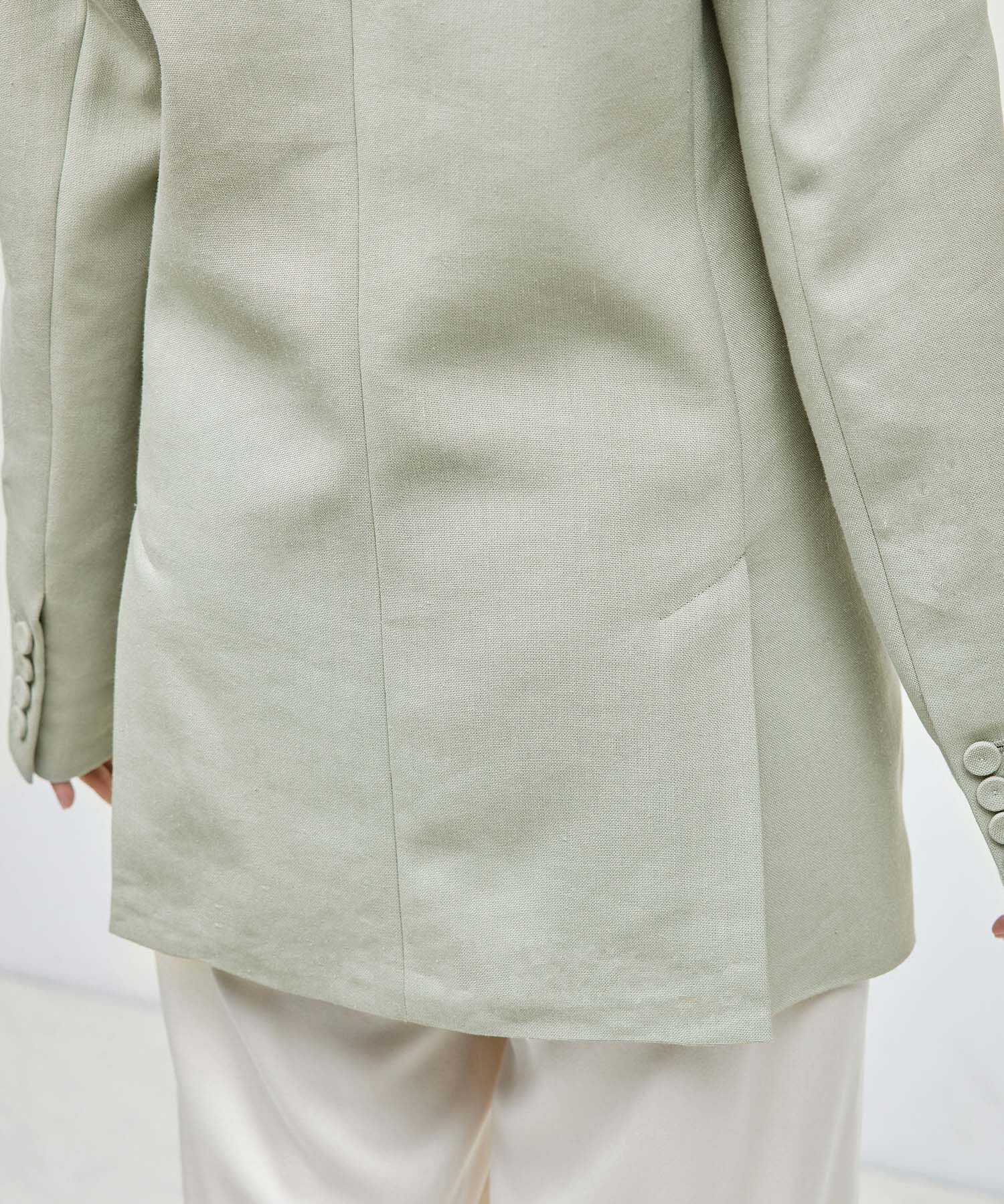 ROPE「ヘビーリネン ダブルジャケット」|テーラードジャケット|