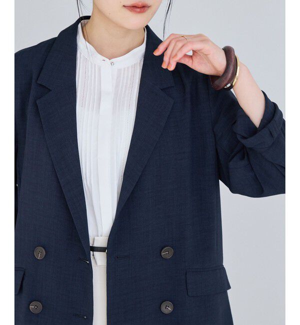 VIS「美easyリネンライクテーラードジャケット/イージーケア・接触冷感・セットアップ対応」|テーラードジャケット|