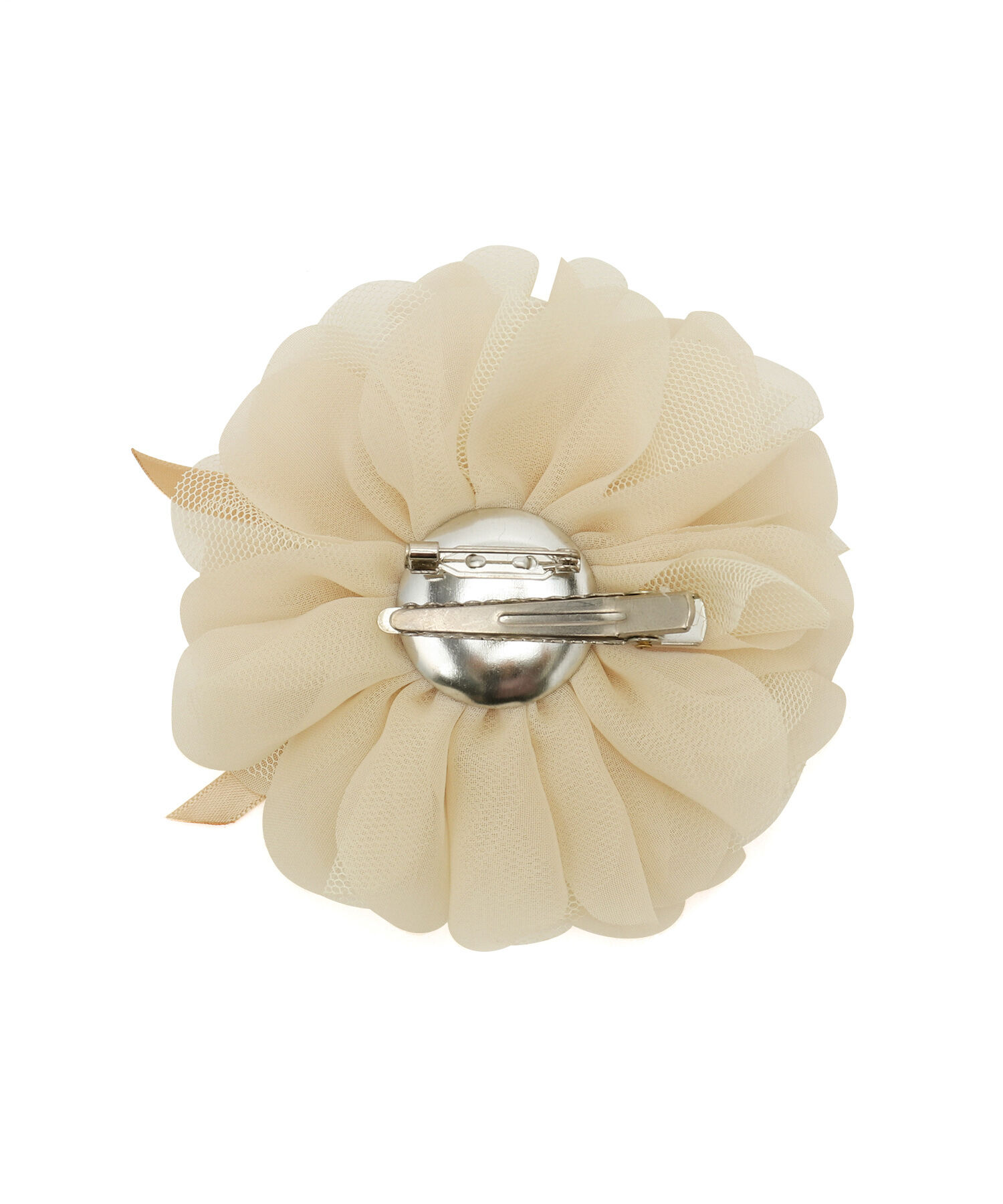 ROPE PICNIC PASSAGE「チュールMIXフラワーコサージュ」|ブローチ・コサージュ|