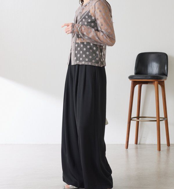  「【Nuel/ヌエル】 キャミ付きドットカーディガン」|Tシャツ・カットソー|