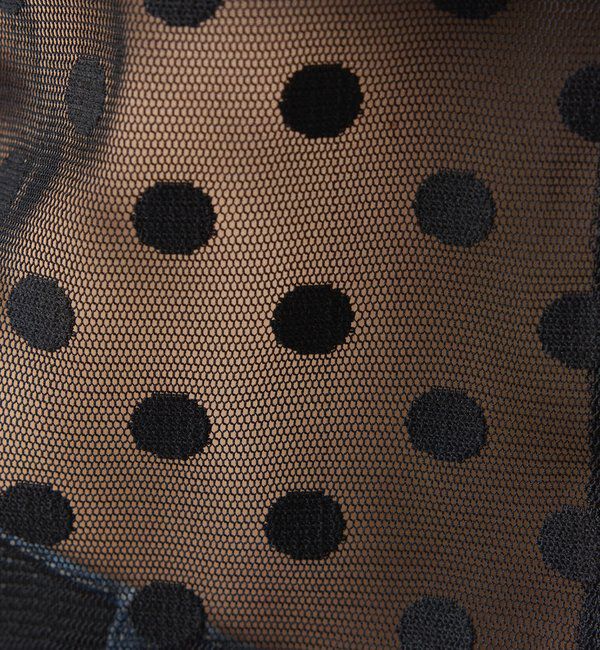  「【Nuel/ヌエル】 キャミ付きドットカーディガン」|Tシャツ・カットソー|