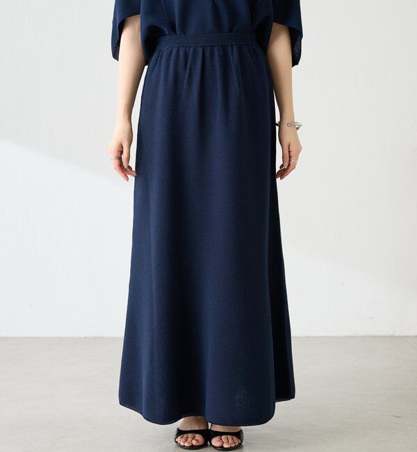  「ニットロングスカート」|スカート|