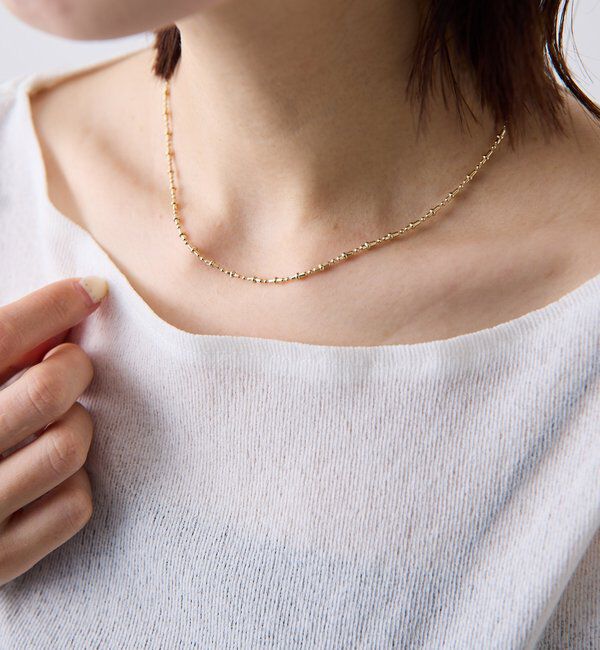  「【PAPILLONNER/パピヨネ】ボールチェーンアレンジネックレス」|ネックレス|