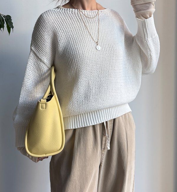  「【新色追加！】コットンローゲージプルオーバー」|ニット・セーター|