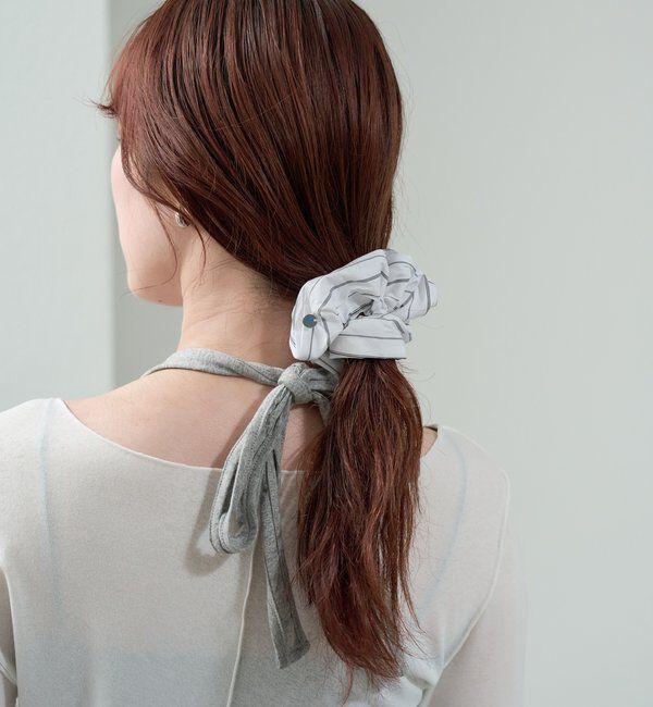  「チャーム付きストライプシュシュ」|その他|