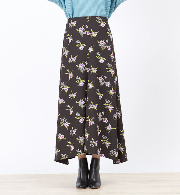 Rouge vif「フラワープリントスカート」|スカート|