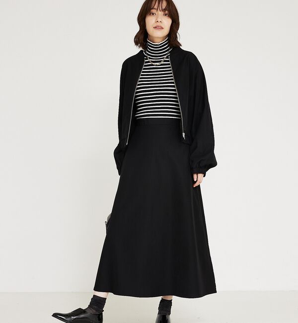 abahouse mavie「【セットアップ対応】ウォームツイルフレアースカート」|スカート|