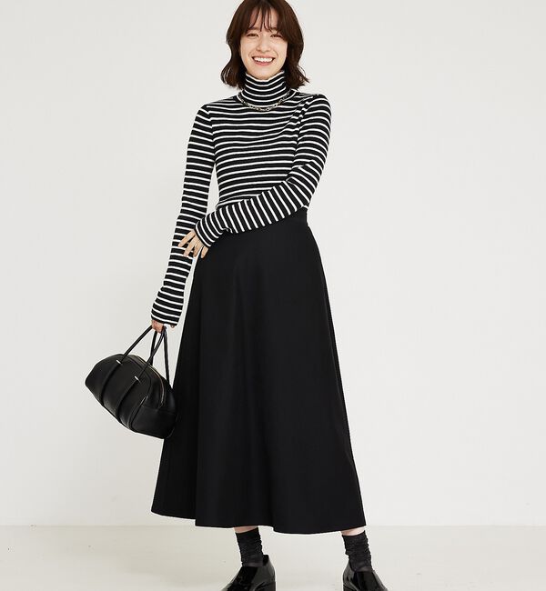 abahouse mavie「【セットアップ対応】ウォームツイルフレアースカート」|スカート|