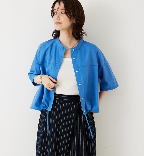 abahouse mavie「ドロストショートシャツ」|シャツ・ブラウス|