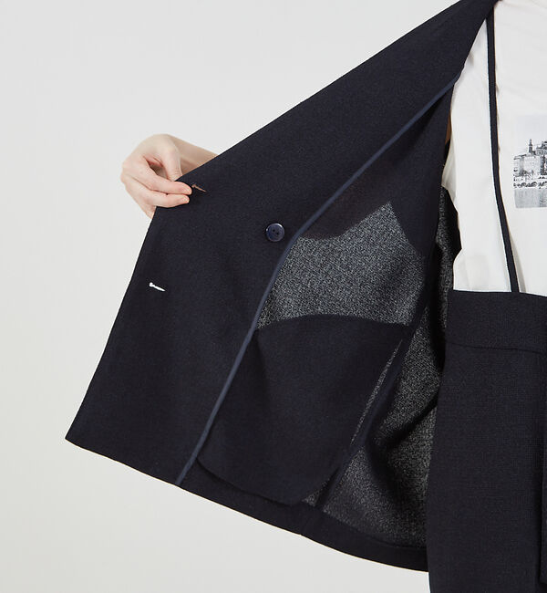 abahouse mavie「【セットアップ対応】ライトツィードフレンチジャケット」|ベスト・ジレ|