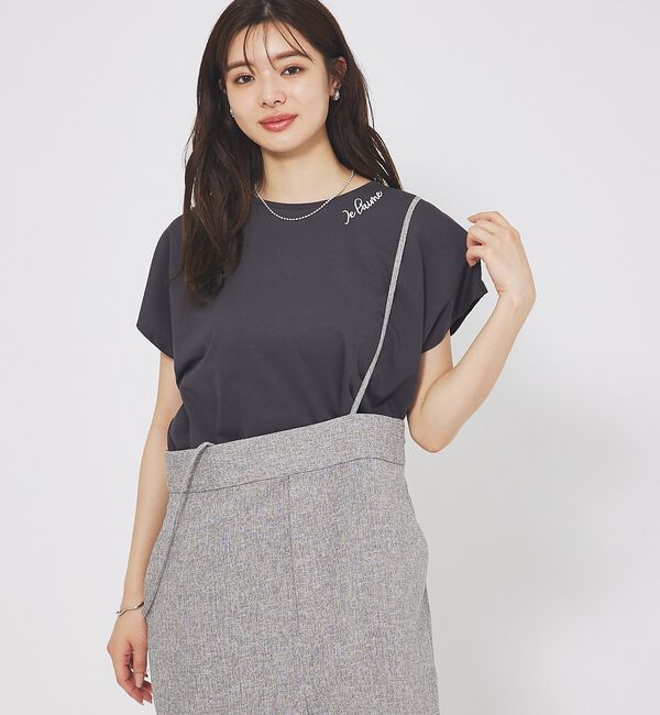 abahouse mavie「刺繍ロゴTシャツ」|Tシャツ・カットソー|