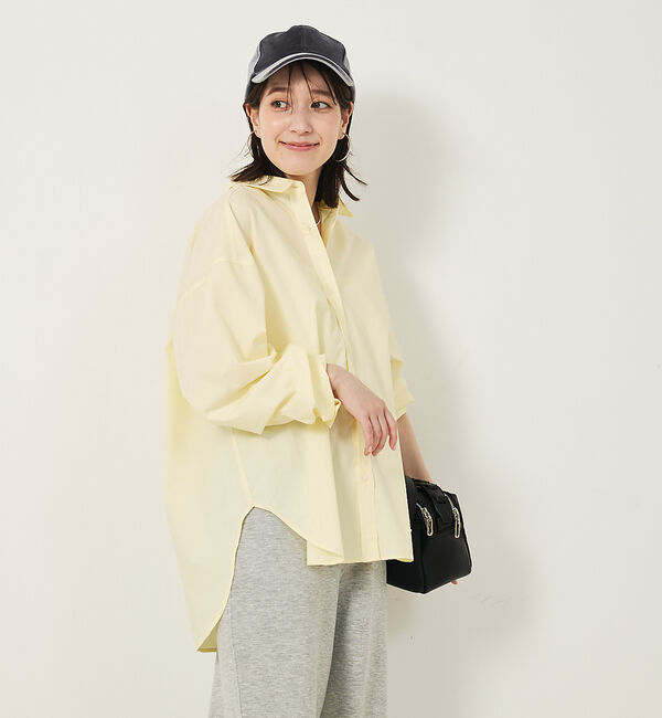 abahouse mavie「メンズライクオーバーシャツ」|シャツ・ブラウス|