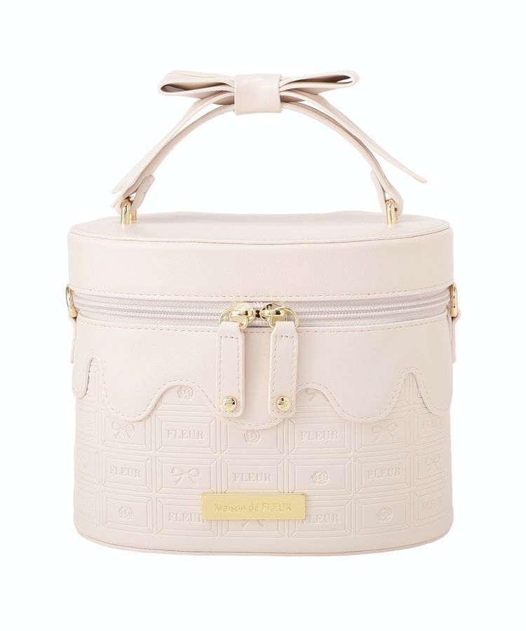 Maison de FLEUR「FLEURチョコレートキューブバッグ」|ハンドバッグ|