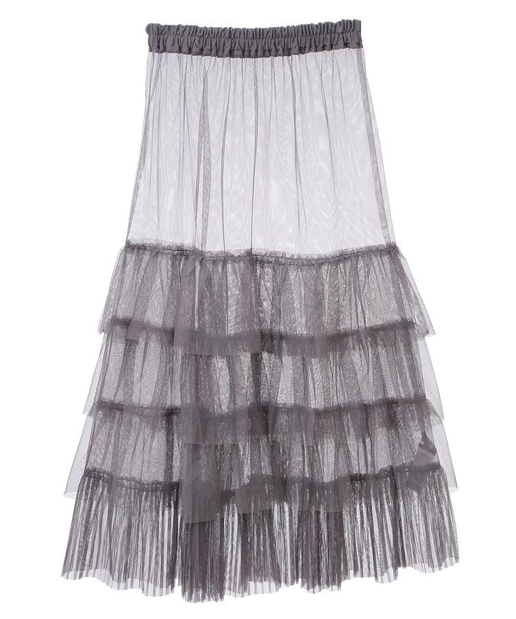 Green Parks「2wayチュールティアードフリルスカート(ペチ付き)」|スカート|