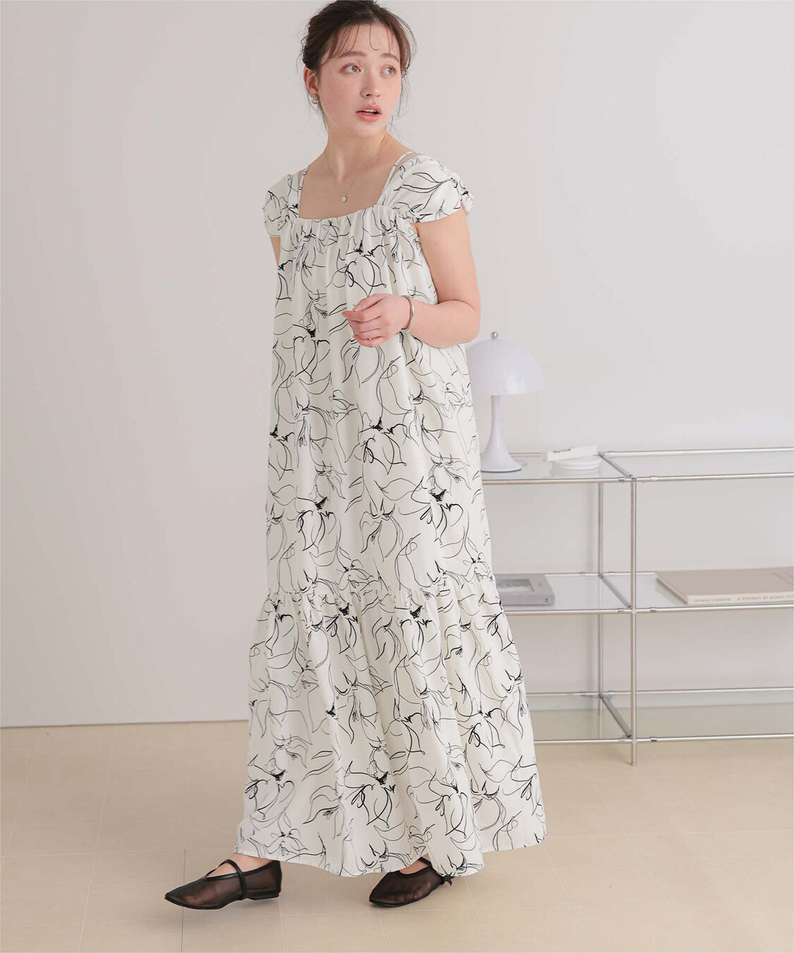 titivate「【ななみさんコラボアイテム】2wayショルダーワンピース」|ワンピース|