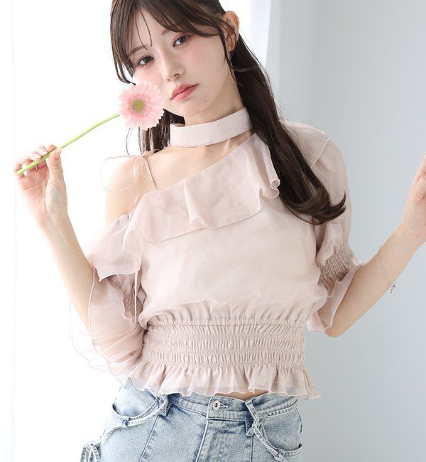  「2WAYワンショルフリルブラウス」|シャツ・ブラウス|