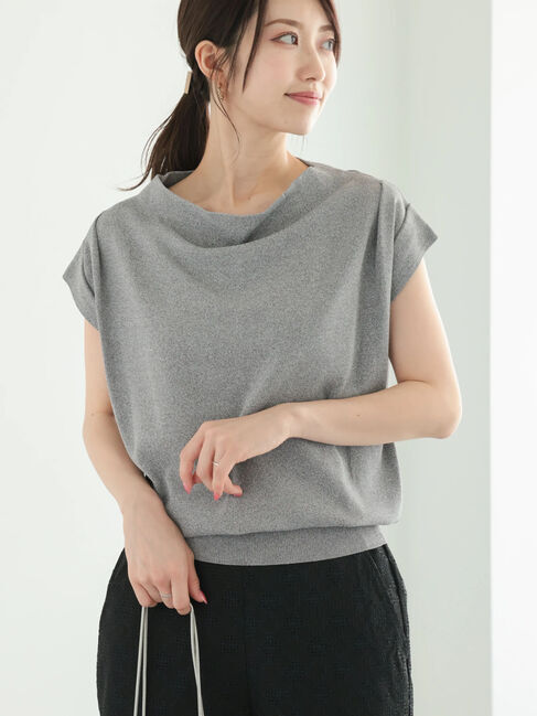 Te chichi「ドレープデザインフレンチニット」|ニット・セーター|グレー