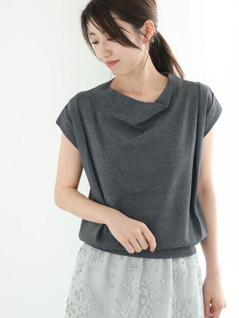 Te chichi「ドレープデザインフレンチニット」|ニット・セーター|ブラック