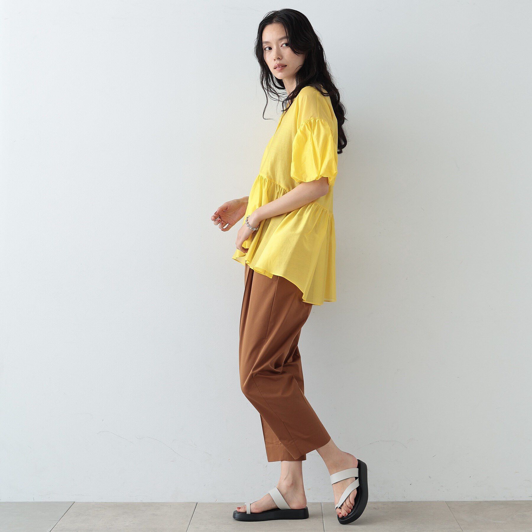 GALLEST「シアーペプラムブラウス」|シャツ・ブラウス|