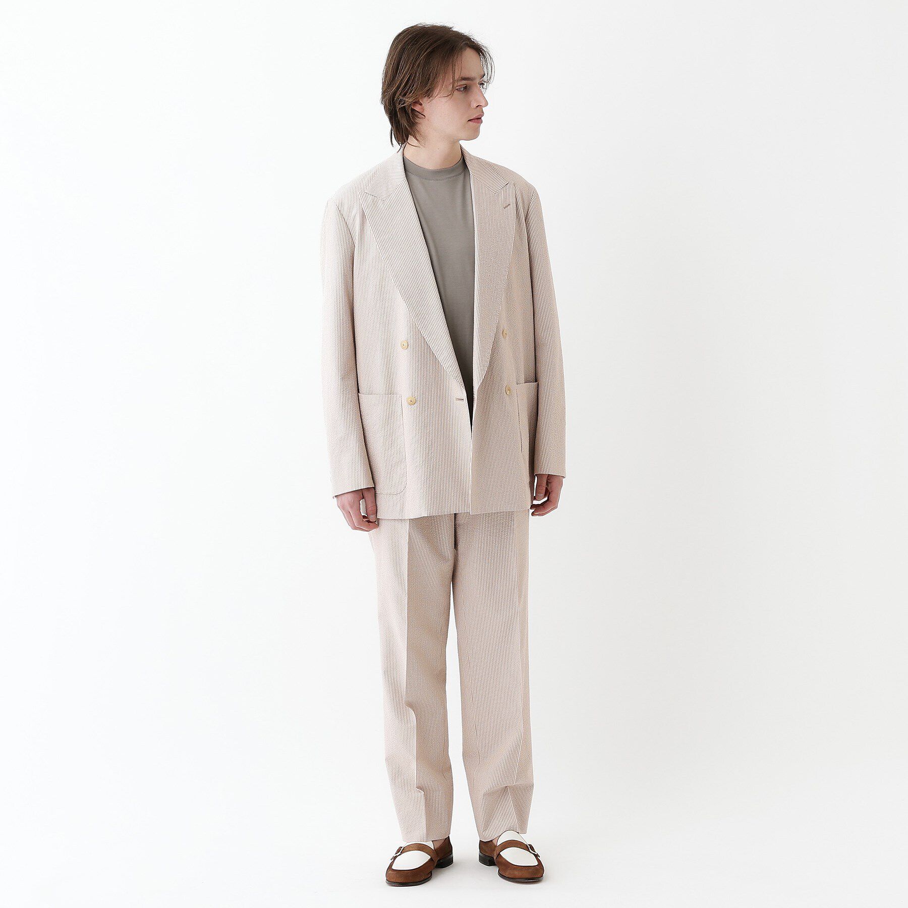 TAKEO KIKUCHI「【THE FLAGSHIP】サッカー2wayストレッチ ジャケット」|テーラードジャケット|