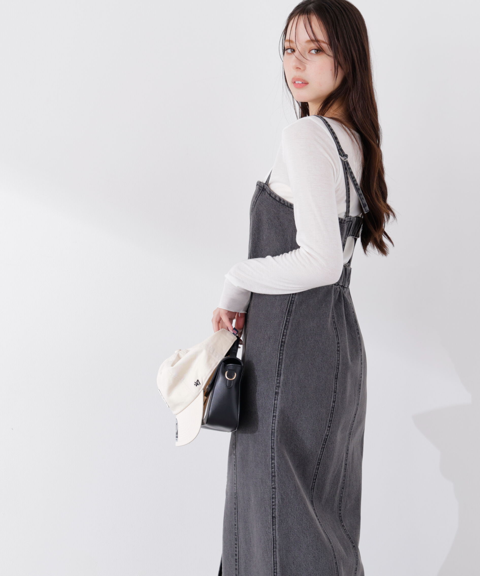 PROPORTION BODY DRESSING「〈a/mie〉デニムジャンスカ　26SS」|ワンピース|