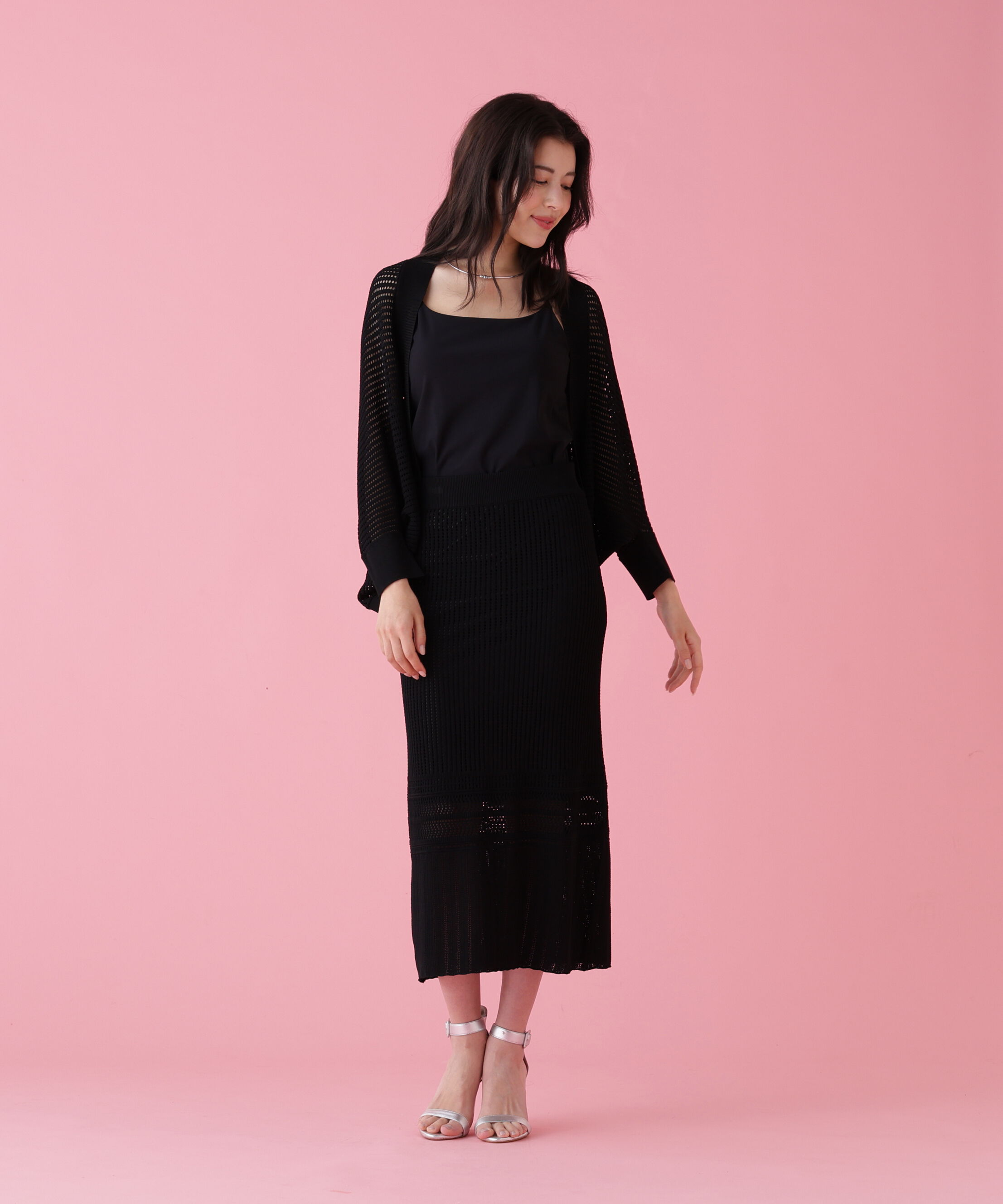  「メッシュニットスカート」|スカート|