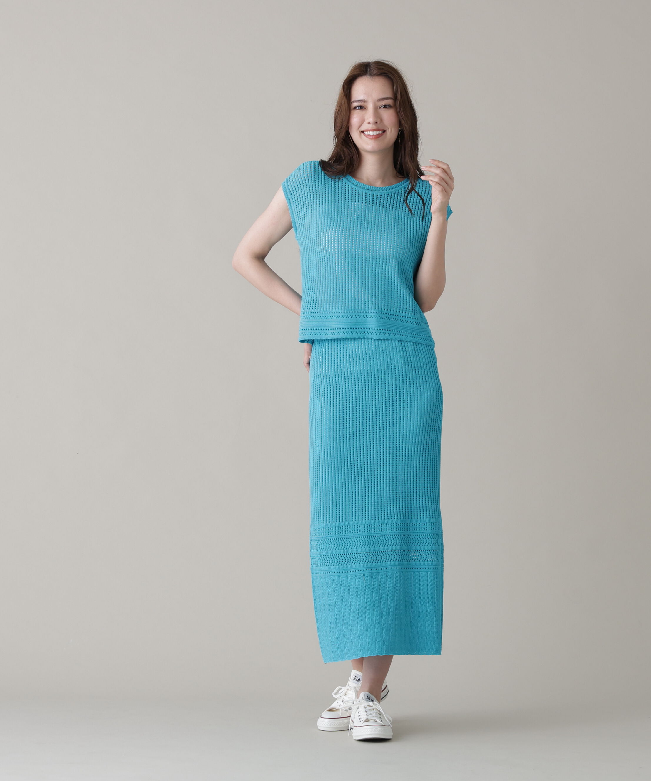  「メッシュニットスカート」|スカート|