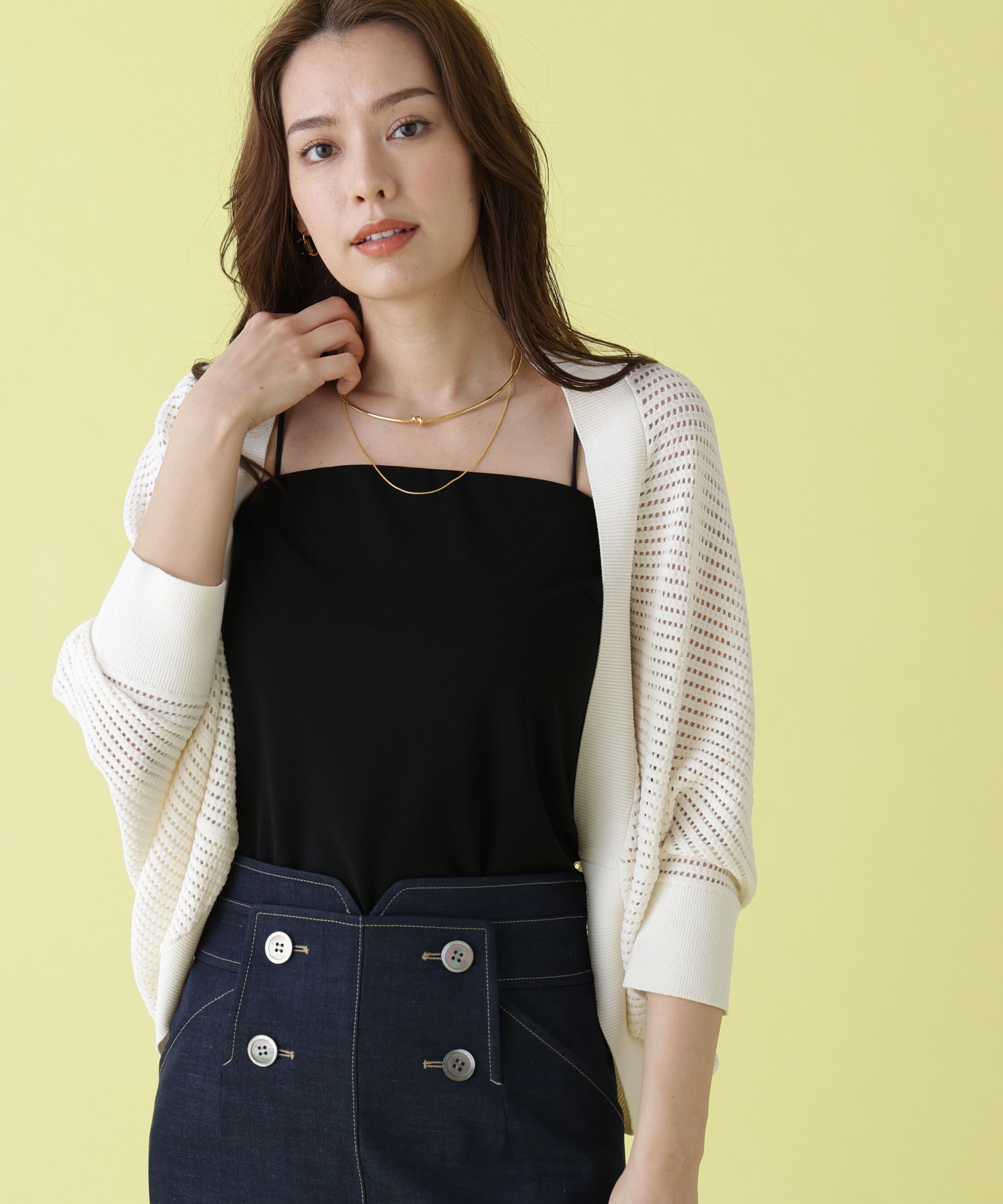  「メッシュニットカーディガン」|その他|