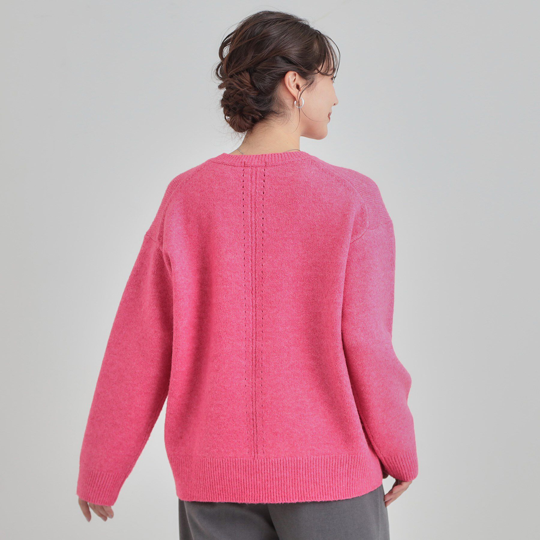 SHOO･LA･RUE「【洗濯機可】お気に入りカラーを身にまとって　ふんわりゆるニット」|ニット・セーター|